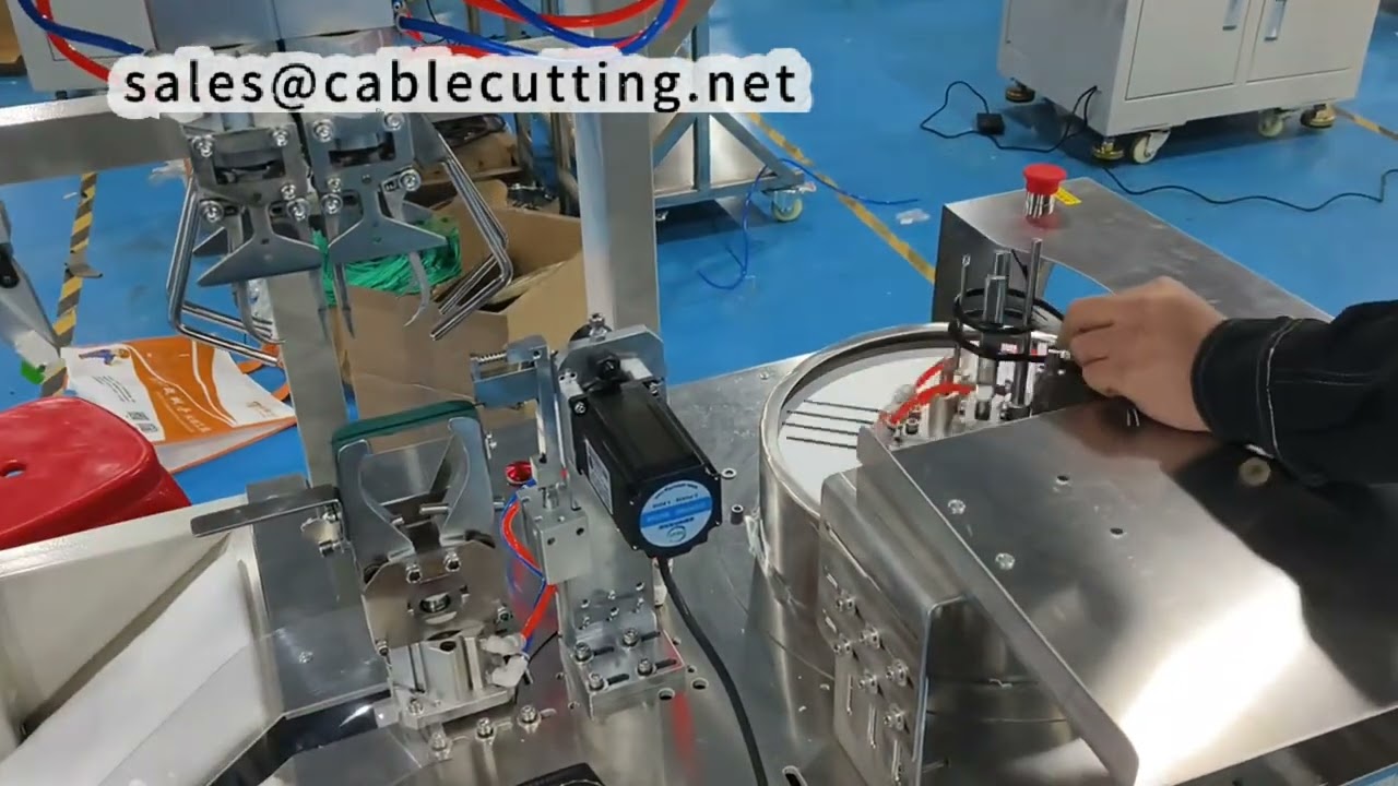 Mesin Pengikat Kabel Automatik untuk Kabel dengan Komponen di Hujung – Tingkatkan Kecekapan