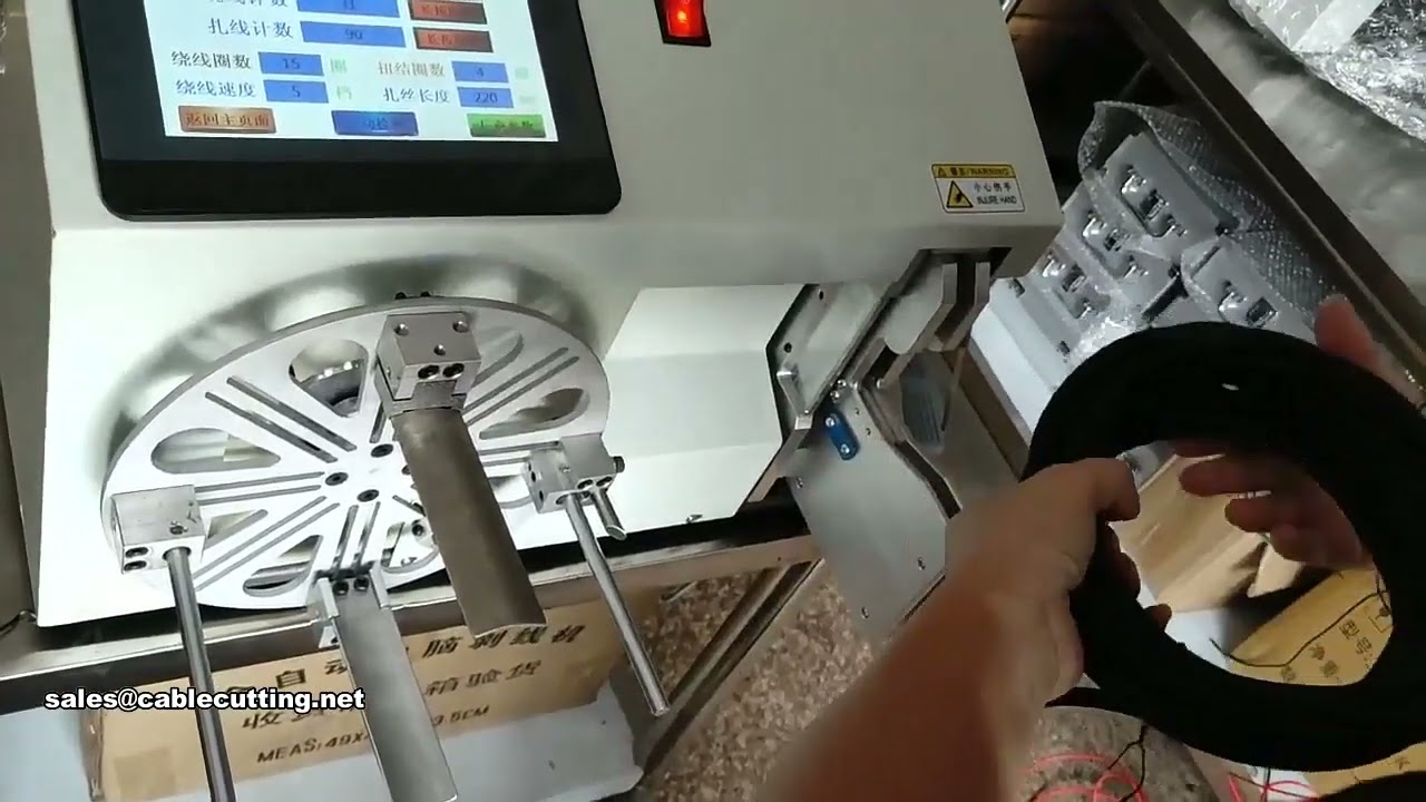 Mesin Penggulung & Pengikat Kabel USB Automatik - Tingkatkan Kecekapan Produksi