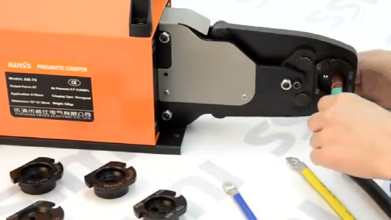 LY AM 240 Alat Crimping Pneumatik Tugas Berat - Crimp Terminal Kabel 6-240mm² dengan Pengapit 110V