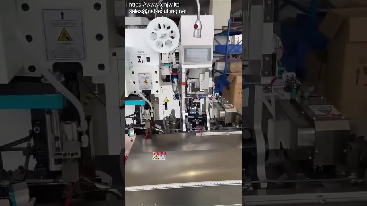 Mesin Automatik Pemotong Wayar, Penanggal, Pemasukan Pengedap & Pengelim Terminal