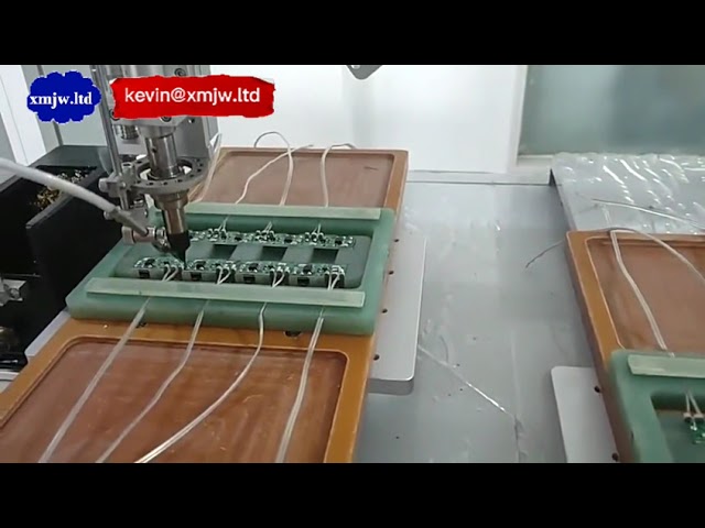 Robot Pematerian Celup 4 Paksi Automatik Atas Meja – Penyelesaian Pematerian PCB Padat