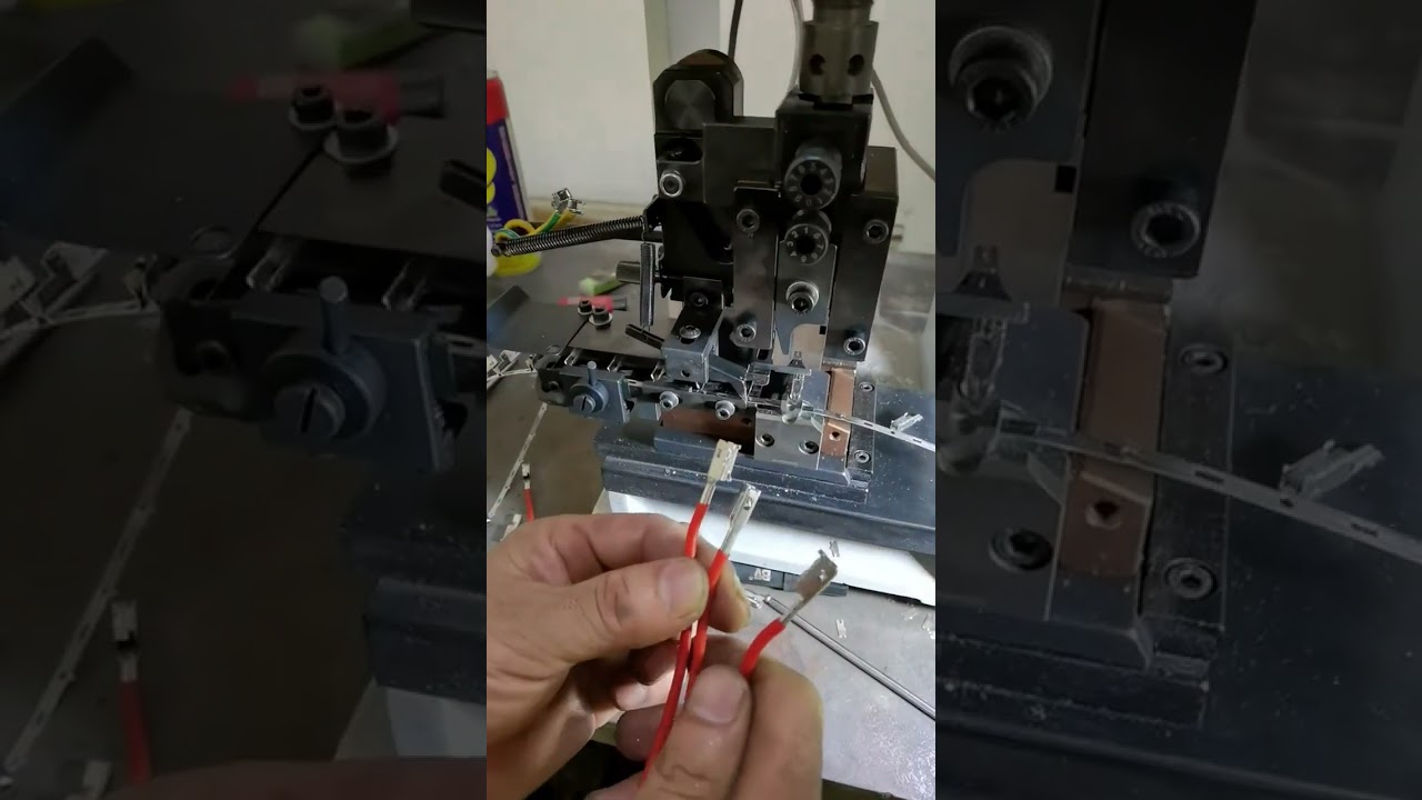 Video Rakaman Sebenar Mesin Terminal Servo + Crimping Acuan Mendatar #kilang #mesin #alatan