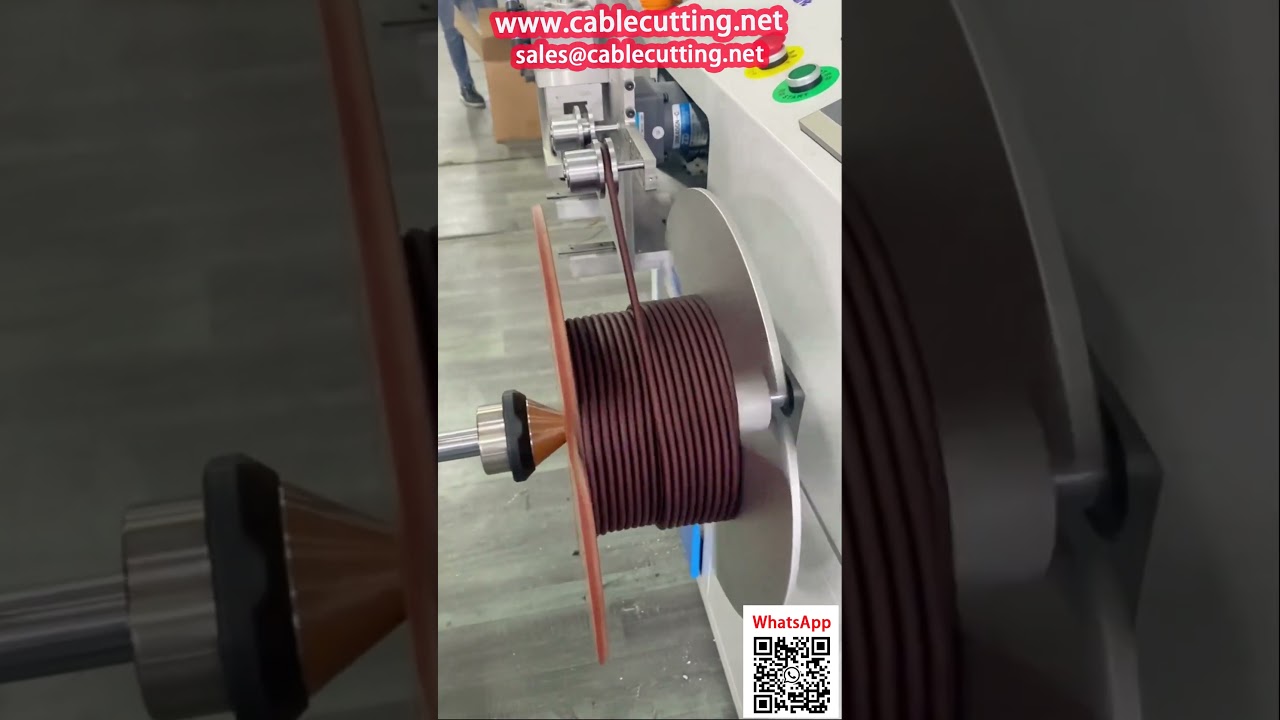 Mesin Automasi Penggulungan dan Pembungkusan Kabel Audio dengan Penghitung